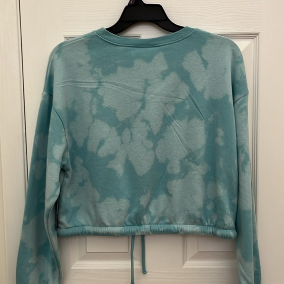 NWT Mushroom Cropped Blue Sweatshirt Size xxl - Picture 3 of 3